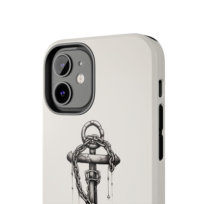 "Nautical Elegance Anchor" -Tough iPhone Cases