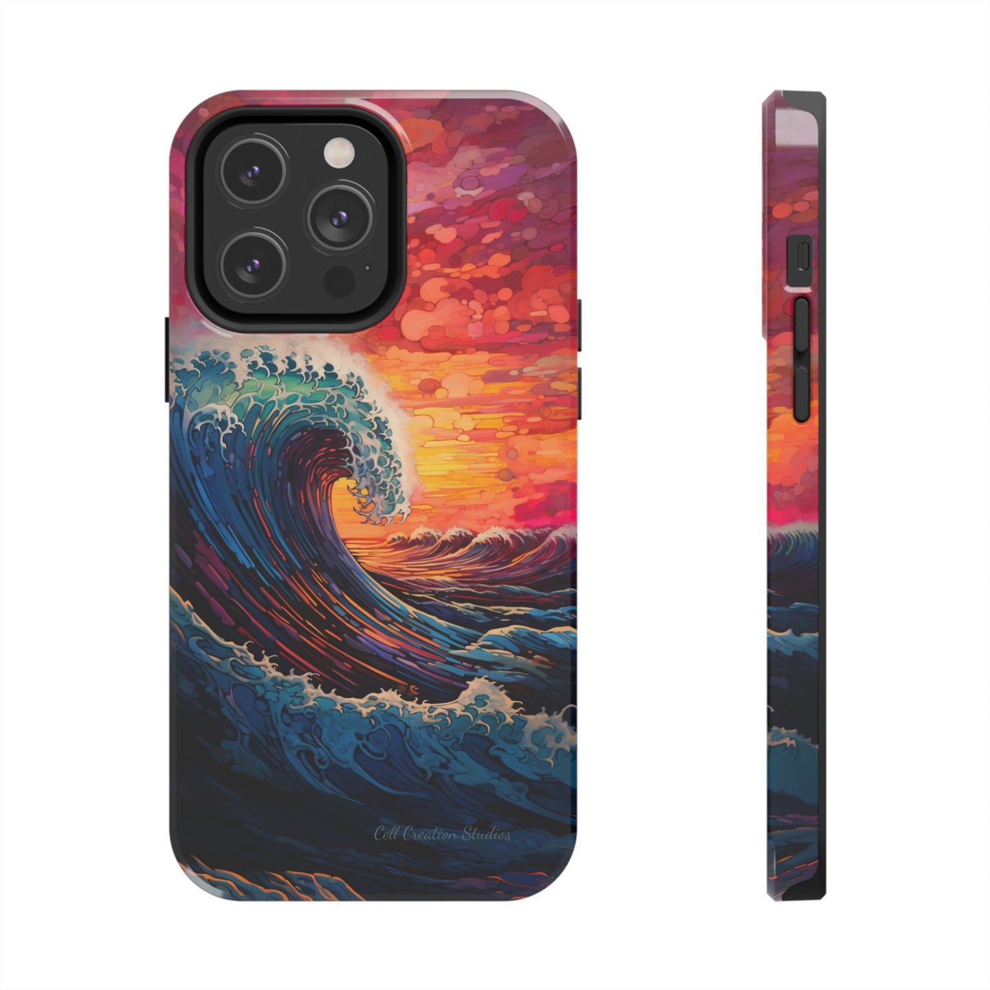 "Colorful Ocean Wave" Cell Phone Case -Tough Phone Cases