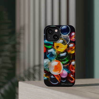 Introducing the "Vibrant Marbles Mosaic" Cell Phone Case – Carry a Kaleidoscope of Colors! -MagSafe Tough Cases