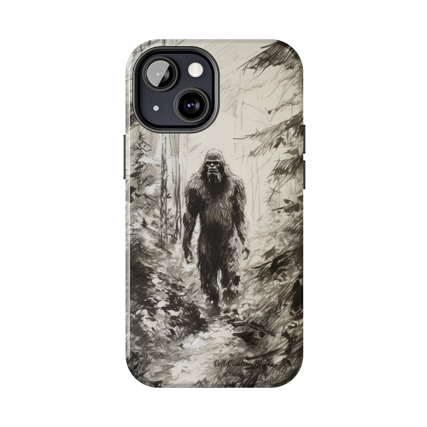 "Bigfoot in the Wilderness" Cell Phone Case – Encounter Bigfoot's Mystery -Tough Phone Cases