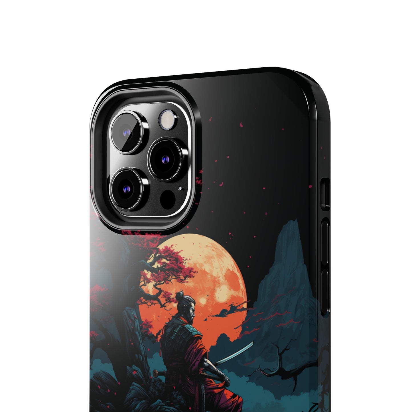 Introducing the "Moonlit Samurai Serenity" Cell Phone Case – Embrace Elegance and Strength -Tough Phone Cases