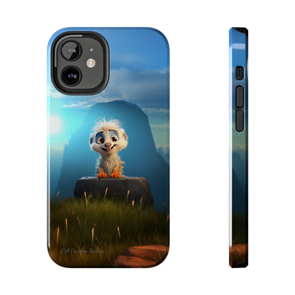 Introducing the "Mountain Explorer Buddy" Cell Phone Case – Embark on Adventures with an Animated Cute Animal -Tough Phone Cases