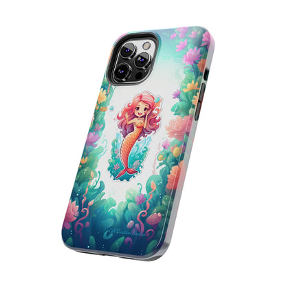 "Pink Seaflower Mermaid" -Tough iPhone Cases