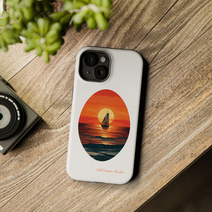 "Sailboat Sunset Serenity" -MagSafe Tough iPhone Cases