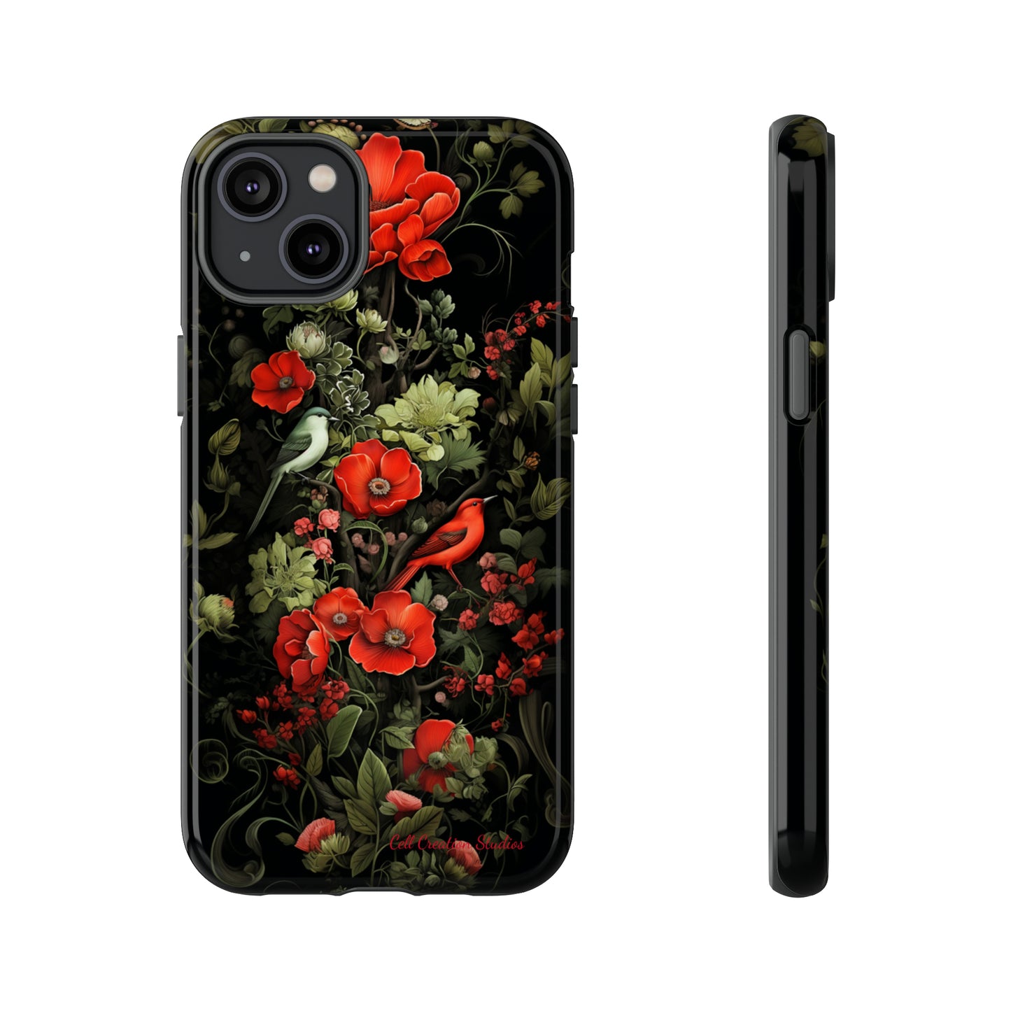 "Floral Serenade Elegance" -Tough iPhone Cases