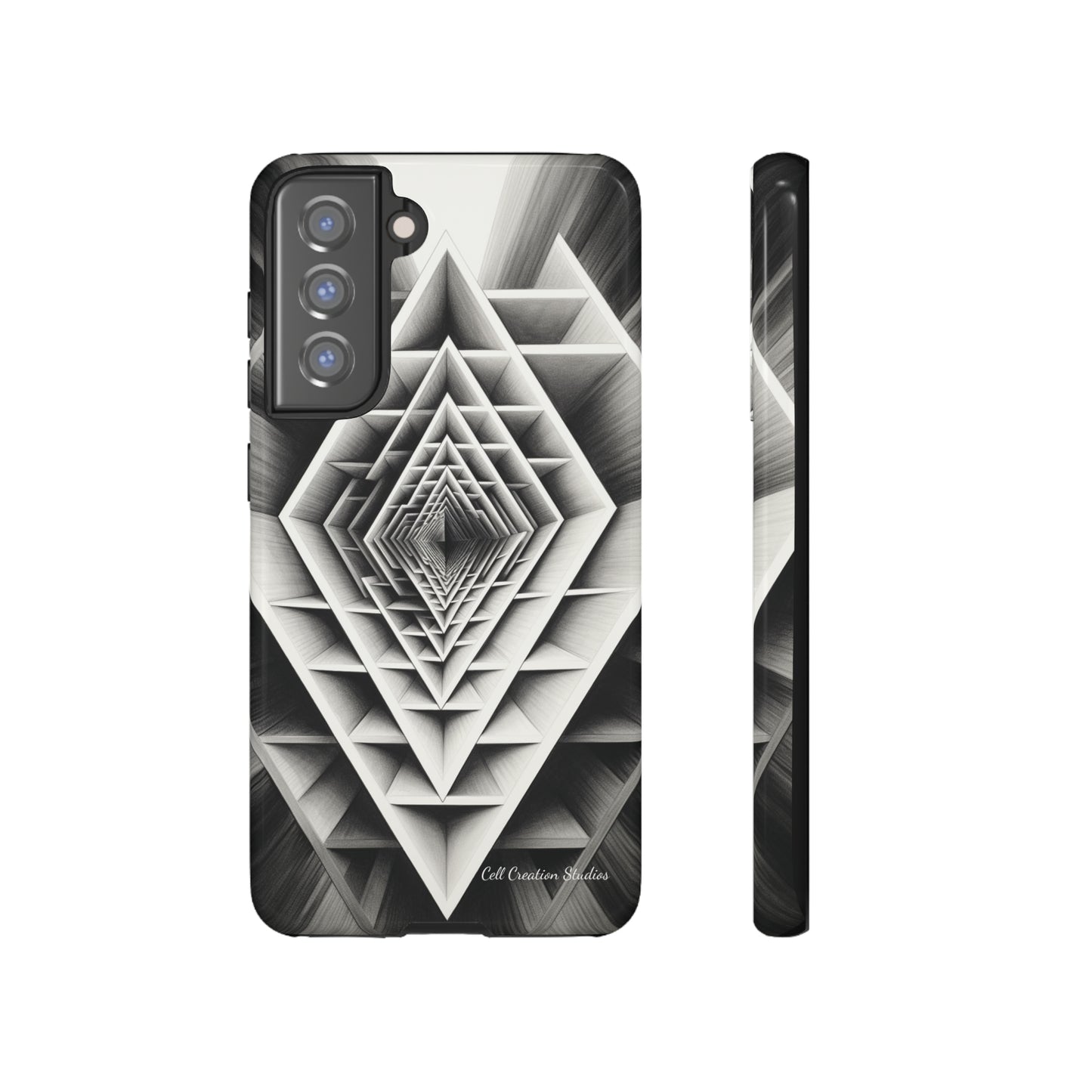 The "Geometric Triangle" Cell Phone Case -Tough Cases