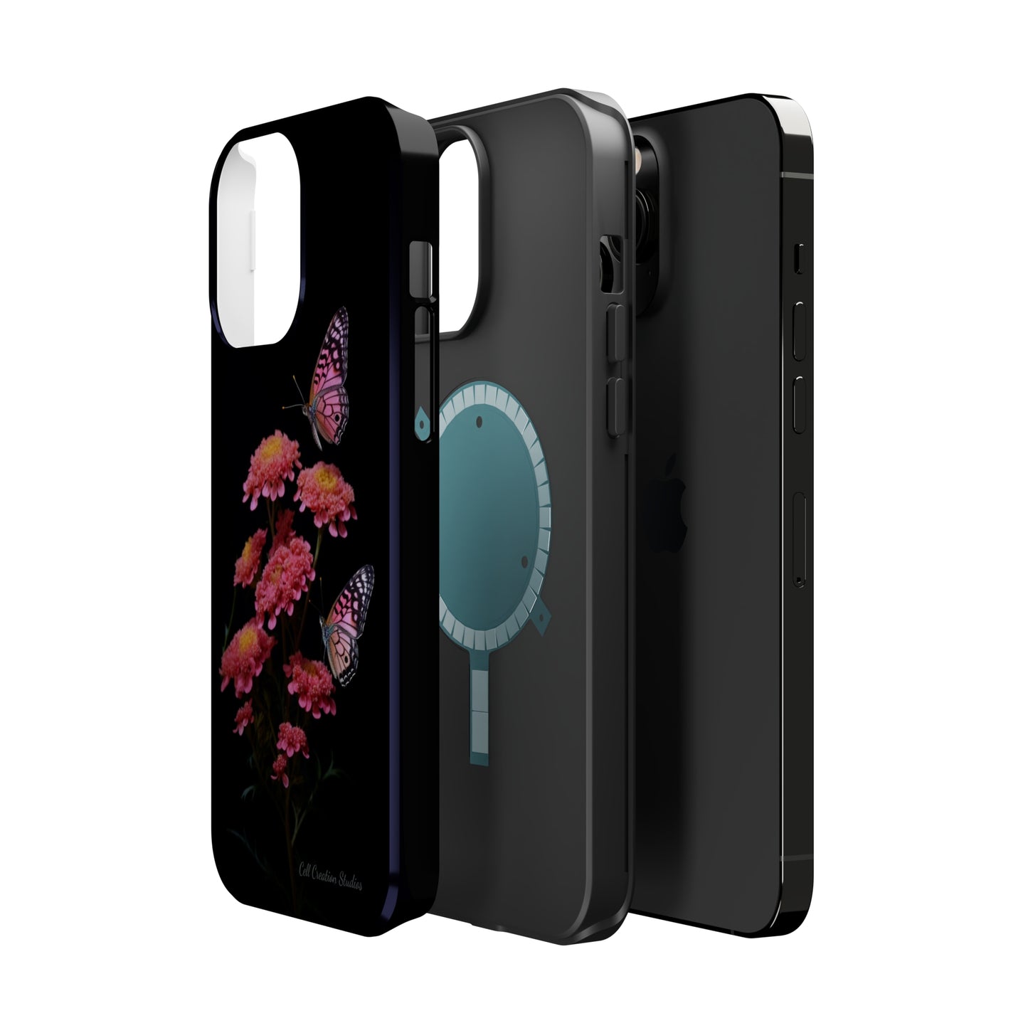 "Achillea Desert Eve Deep Rose & Butterfly" Phone Case -MagSafe Tough Case