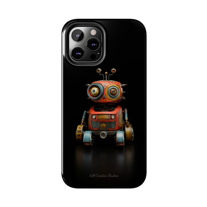 Introducing the "Toy Robot Delight" Cell Phone Case – Embrace Nostalgia with a Playful Robotic Companion! -Tough Phone Cases