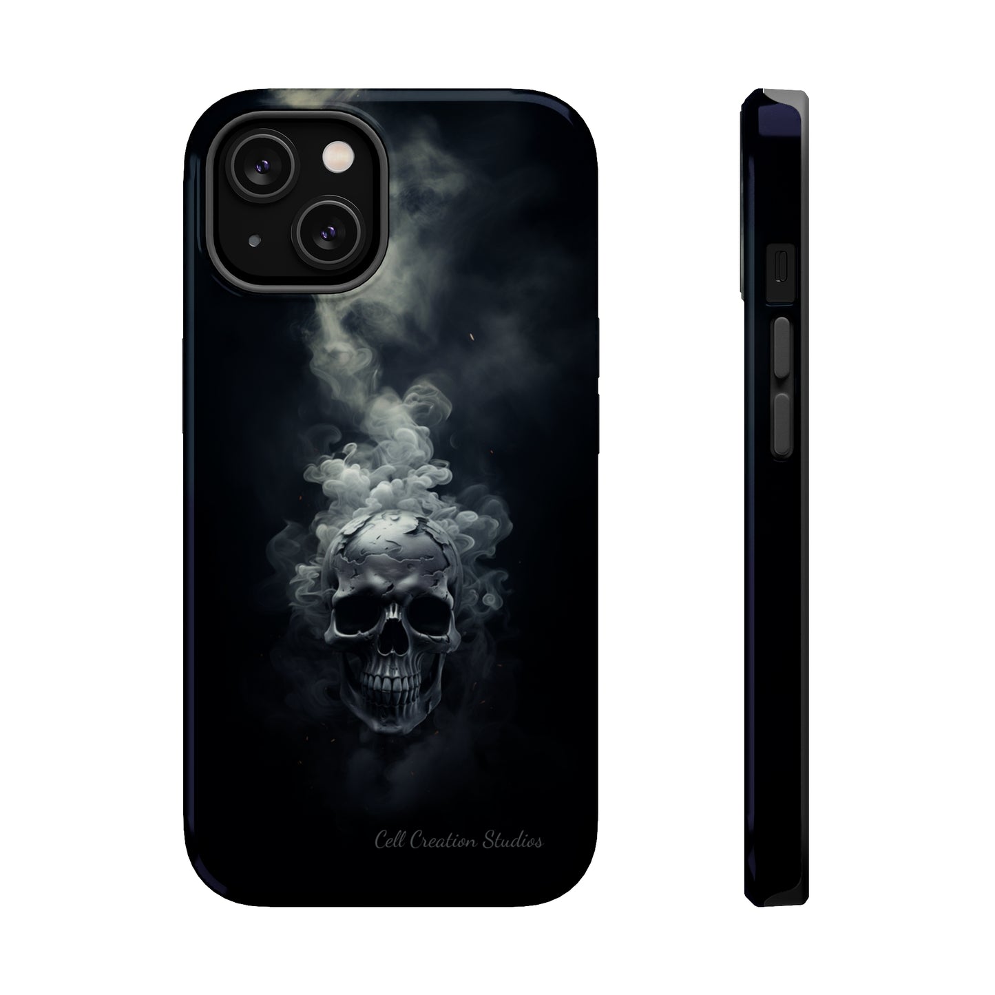 "Ethereal Skull Noir" -MagSafe Tough iPhone Cases