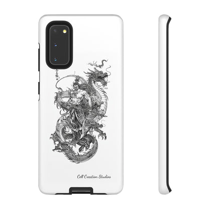 "Samurai and Dragon Sketch" -Tough Samsung Galaxy Cases