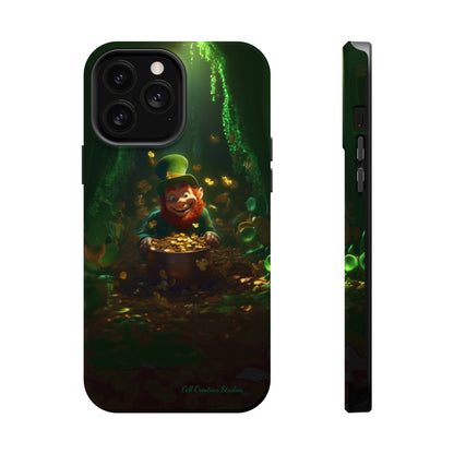 Introducing the "Leprechaun's Pot of Gold" Cell Phone Case – A Touch of Irish Charm -MagSafe Tough Cases