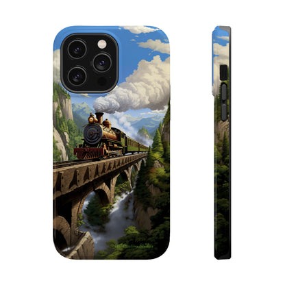 The "Scenic Mountain Train" Phone Case -MagSafe Tough Cases