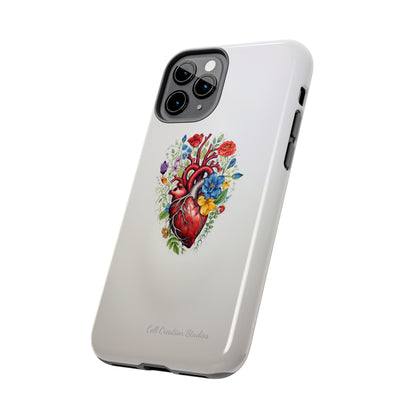 "Floral Heart Harmony" -Tough iPhone Cases