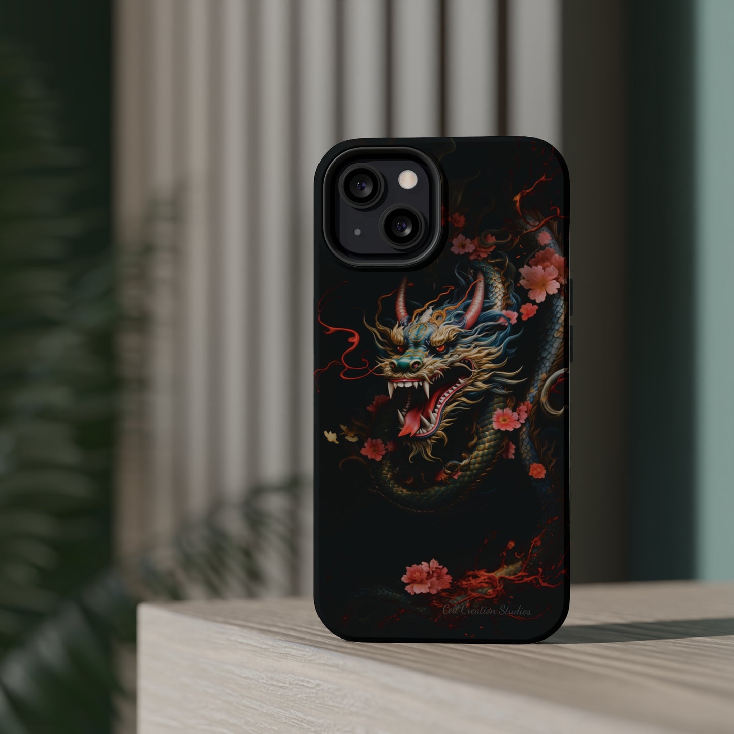 Introducing the "Mystical Japanese Dragon" Cell Phone Case – Unleash the Dragon's Power -MagSafe Tough Cases