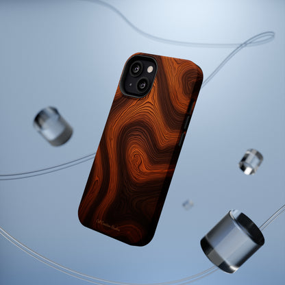 Introducing the "Natural Woodgrain" Cell Phone Case – Embrace Organic Beauty with Wood Pattern Design -MagSafe Tough Cases