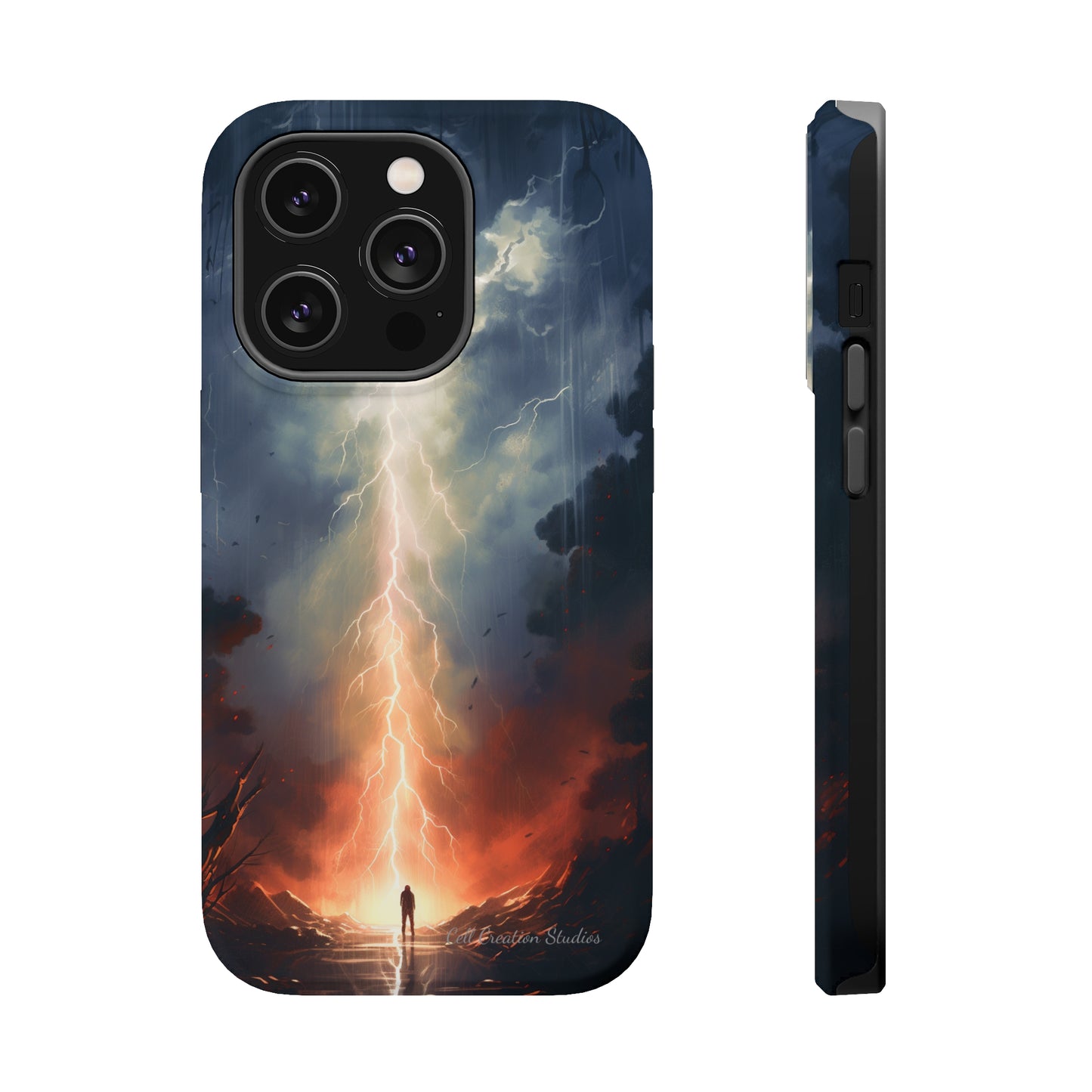 Introducing the "Thunderstrike" Cell Phone Case – Feel the Pulse of the Storm -MagSafe Tough Cases