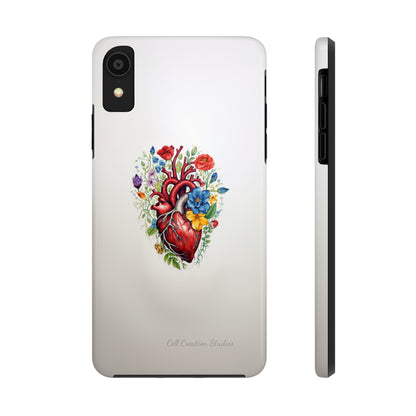 "Floral Heart Harmony" -Tough iPhone Cases