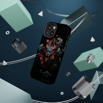 Introducing the "Japanese Dragon Majesty" Cell Phone Case – Embrace the Legend in Style -MagSafe Tough Cases