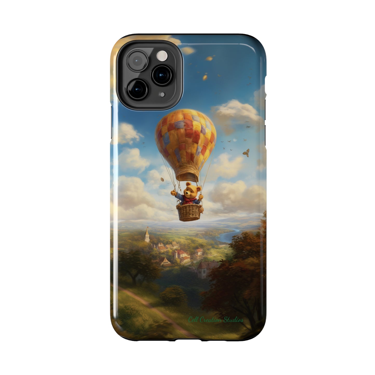 Introducing the "Winnie-The-Pooh's Balloon Adventure" Cell Phone Case – Soar to New Heights in Style -Tough Phone Cases