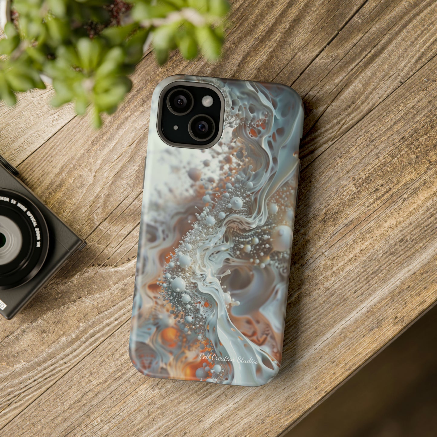 "3D Liquid Splash" -MagSafe Tough iPhone Cases