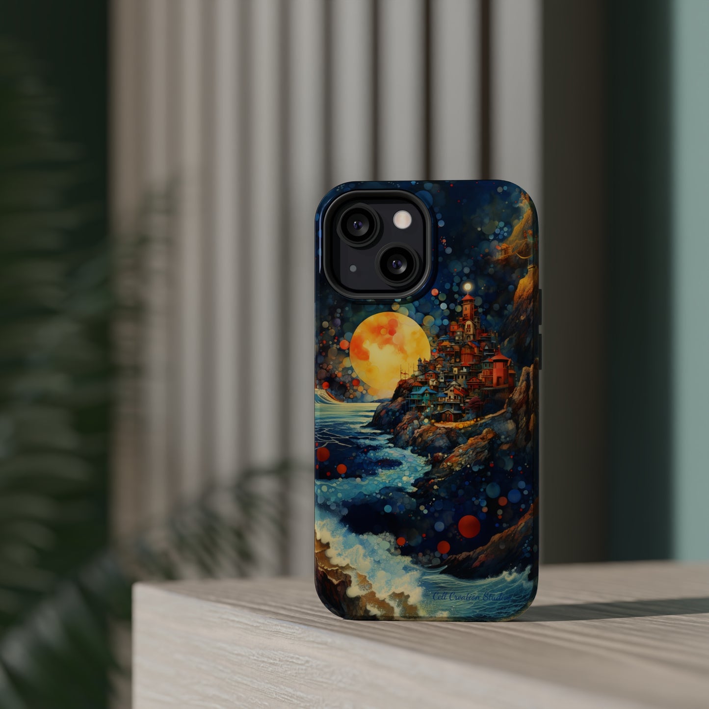 "Moonlit Coastal Vista" -MagSafe Tough iPhone Cases