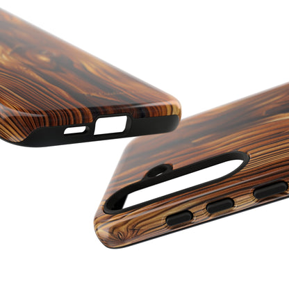 "Wood Grain Elegance" Tough Samsung Galaxy Cases