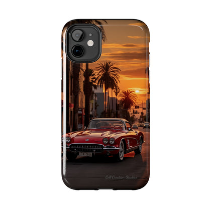 "Sunset Boulevard Classic Red Car" Cell Phone Case -Tough Phone Cases