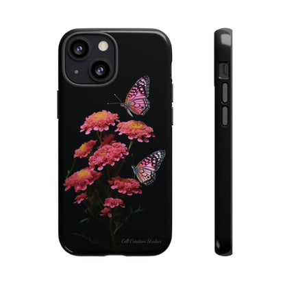 "Achillea Desert Eve Deep Rose & Butterfly" Phone Case -Tough Cases