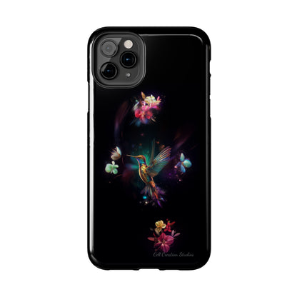 Introducing the "Floral Harmony Hummingbird" Cell Phone Case – Where Elegance Meets Nature -Tough Phone Cases