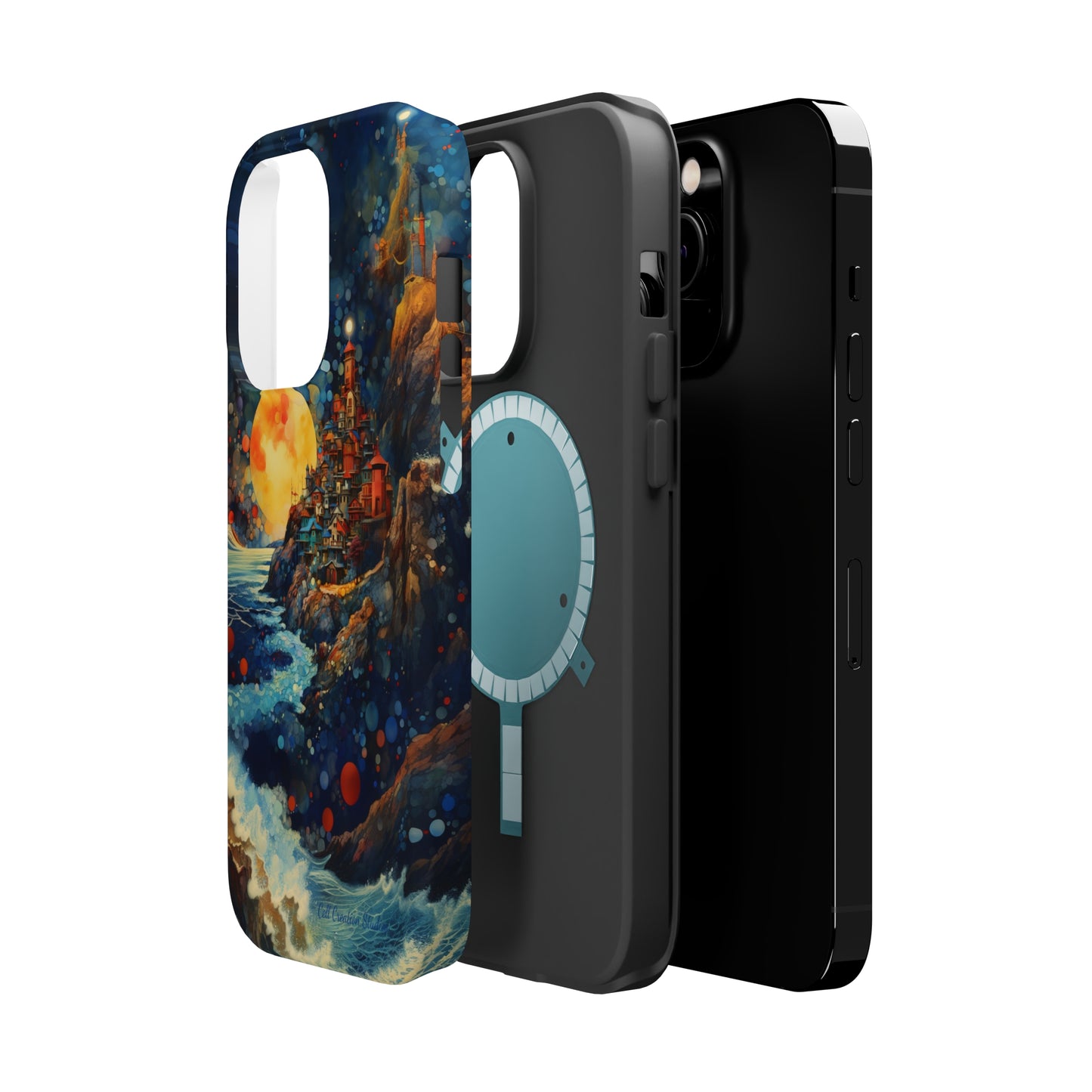 "Moonlit Coastal Vista" -MagSafe Tough iPhone Cases