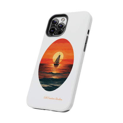 "Sailboat Sunset Serenity" -Tough iPhone Cases