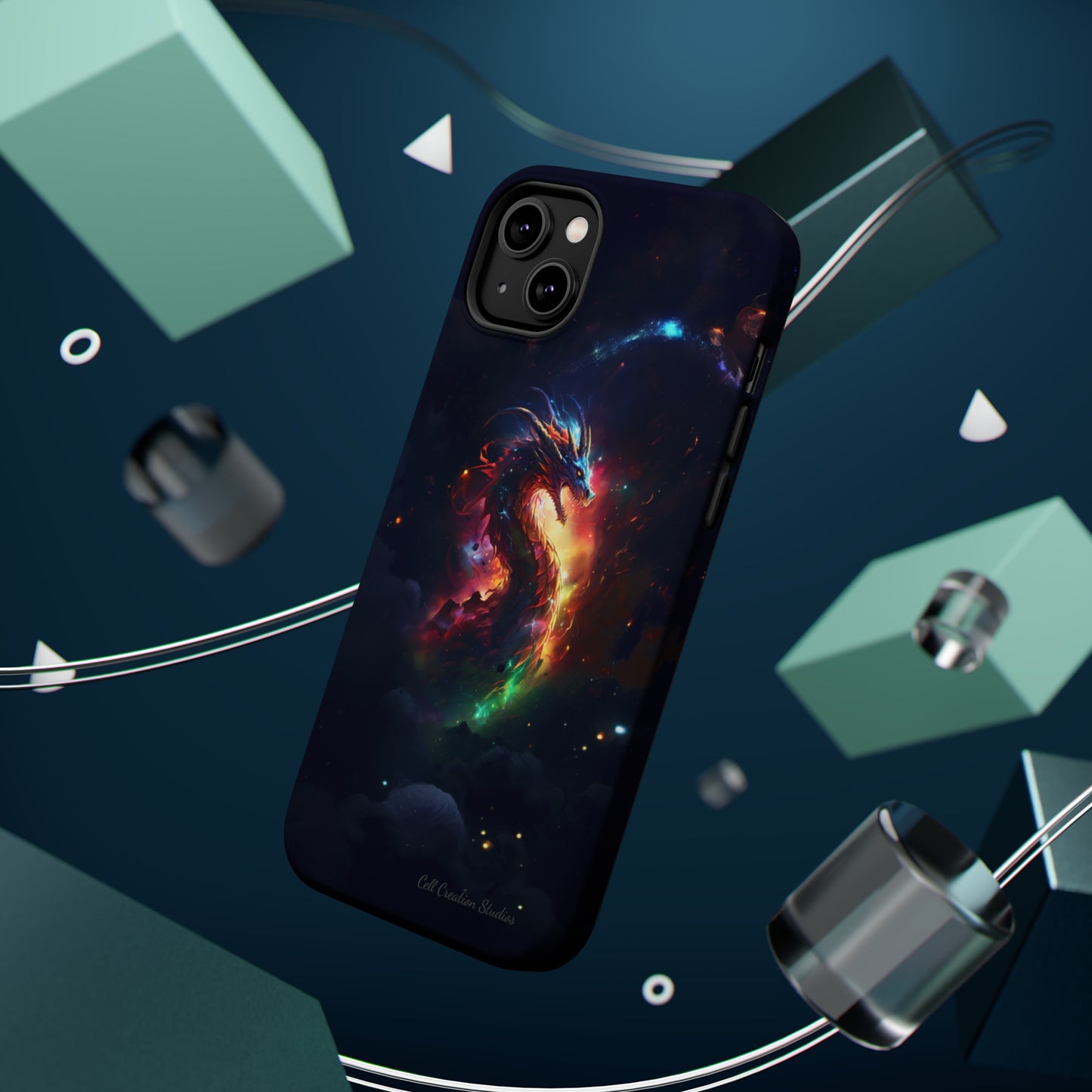 "Cosmic Dragon Unleashed" -MagSafe Tough iPhone Cases