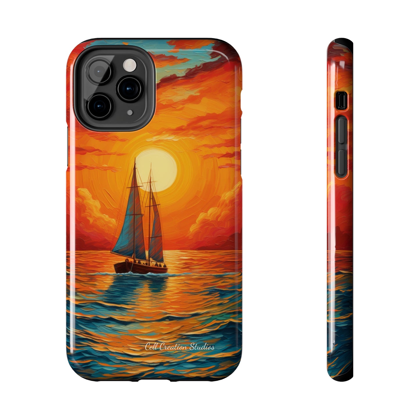 "Sailboat Sunset" -Tough iPhone Cases