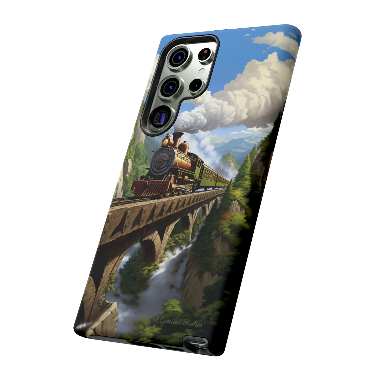 The "Scenic Mountain Train" Phone Case -Tough Cases