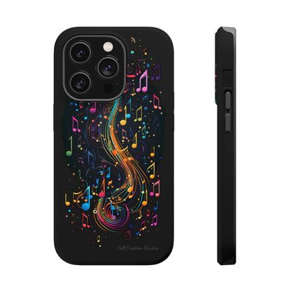 Elevate Your Style and Passion for Music with Our "Harmonious Notes" Cell Phone Case -MagSafe Tough Cases