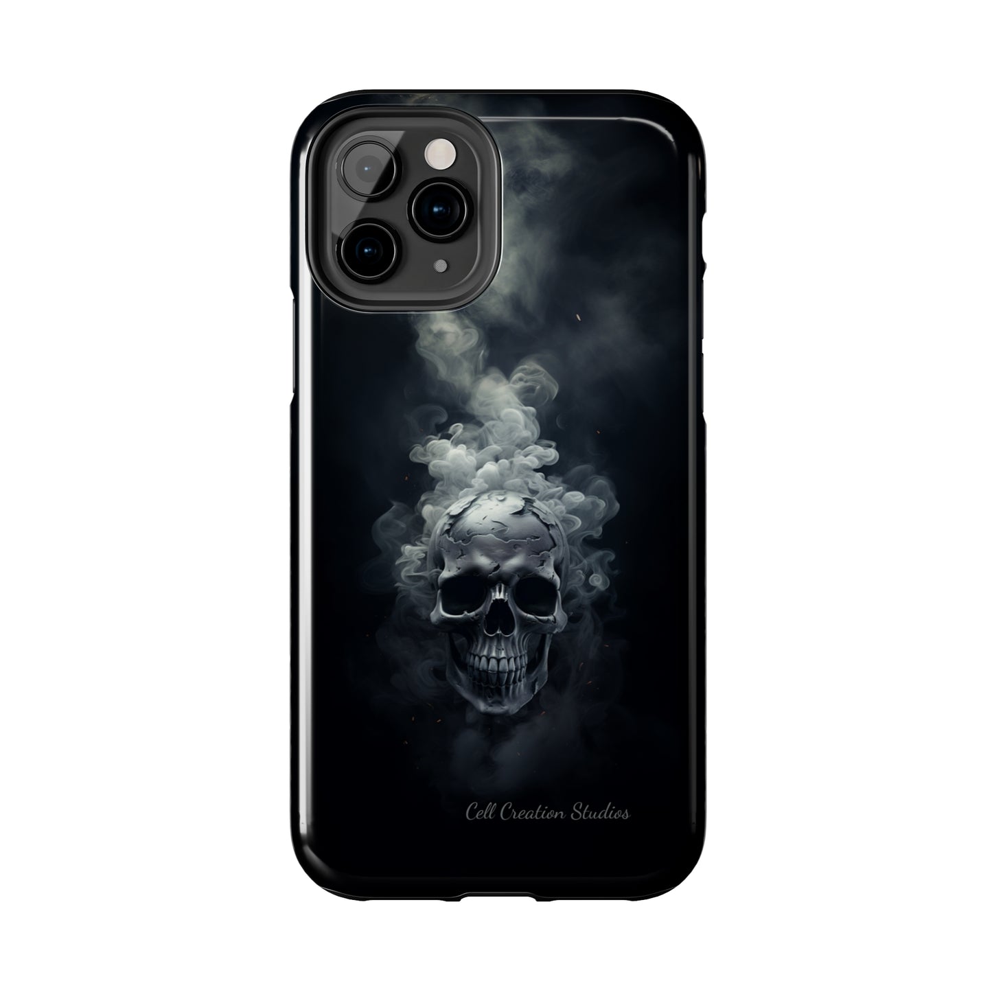 "Ethereal Skull Noir" -Tough iPhone Cases