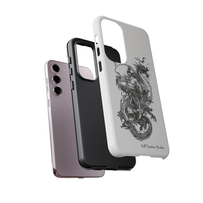 "Samurai and Dragon Sketch" -Tough Samsung Galaxy Cases