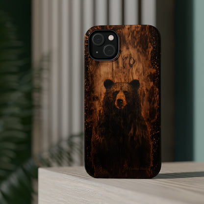 "Bear Wood Grain"-MagSafe Tough Cases