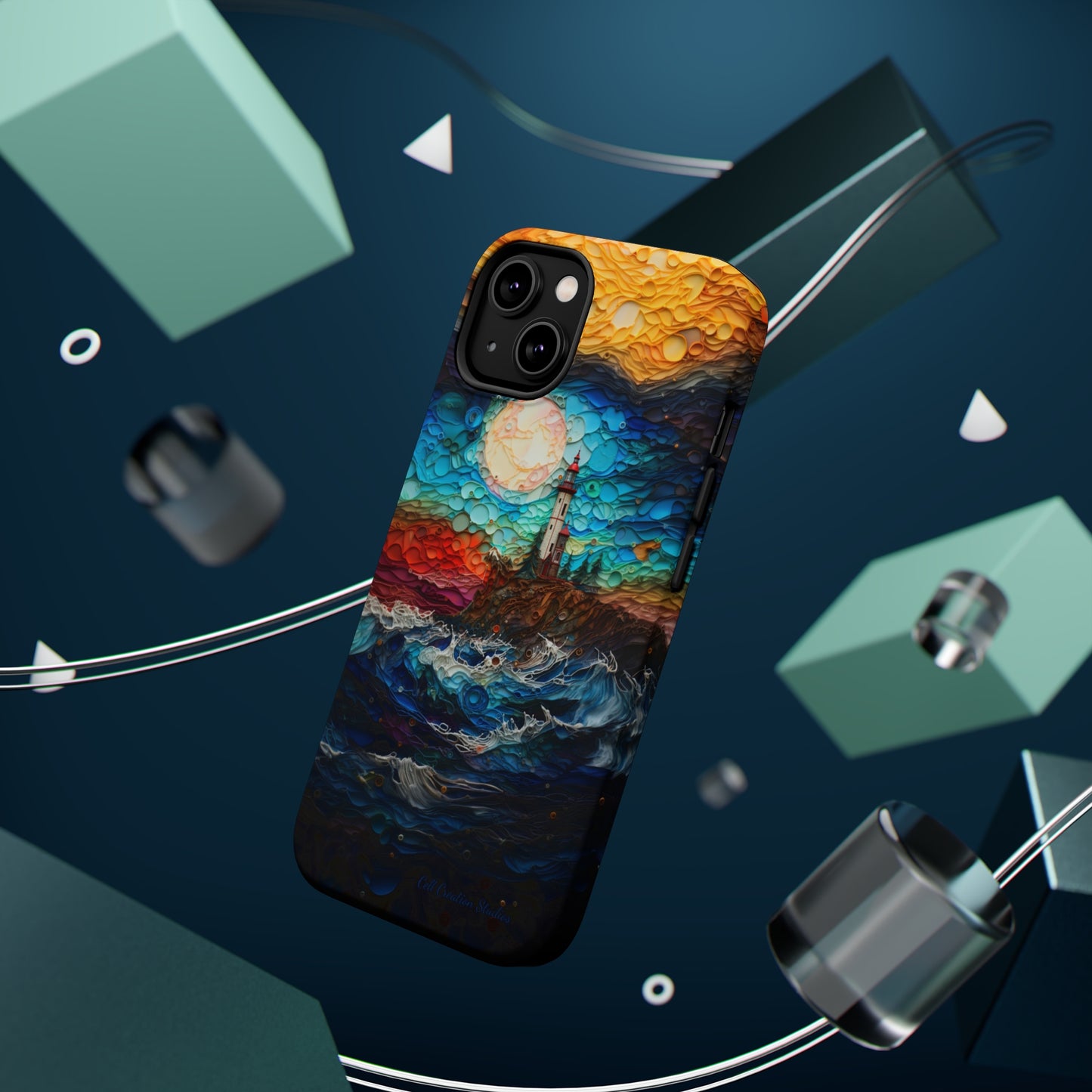 "Coastal Canvas Guardian" -MagSafe Tough iPhone Cases