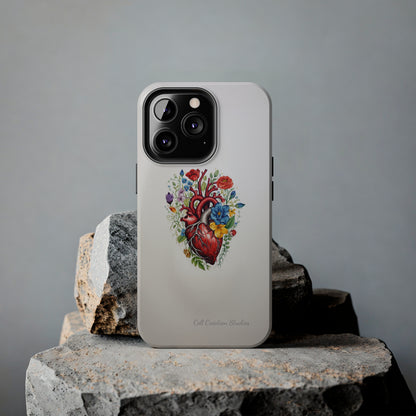 "Floral Heart Harmony" -Tough iPhone Cases