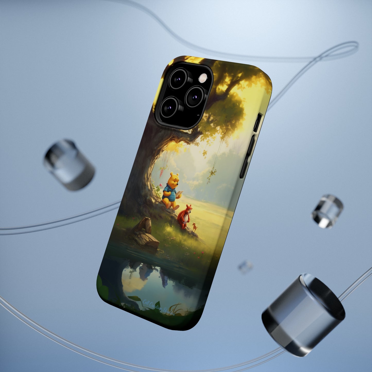 Introducing the "Winnie-The-Pooh Storytime" Cell Phone Case – A Nostalgic Journey with Friends -MagSafe Tough Cases