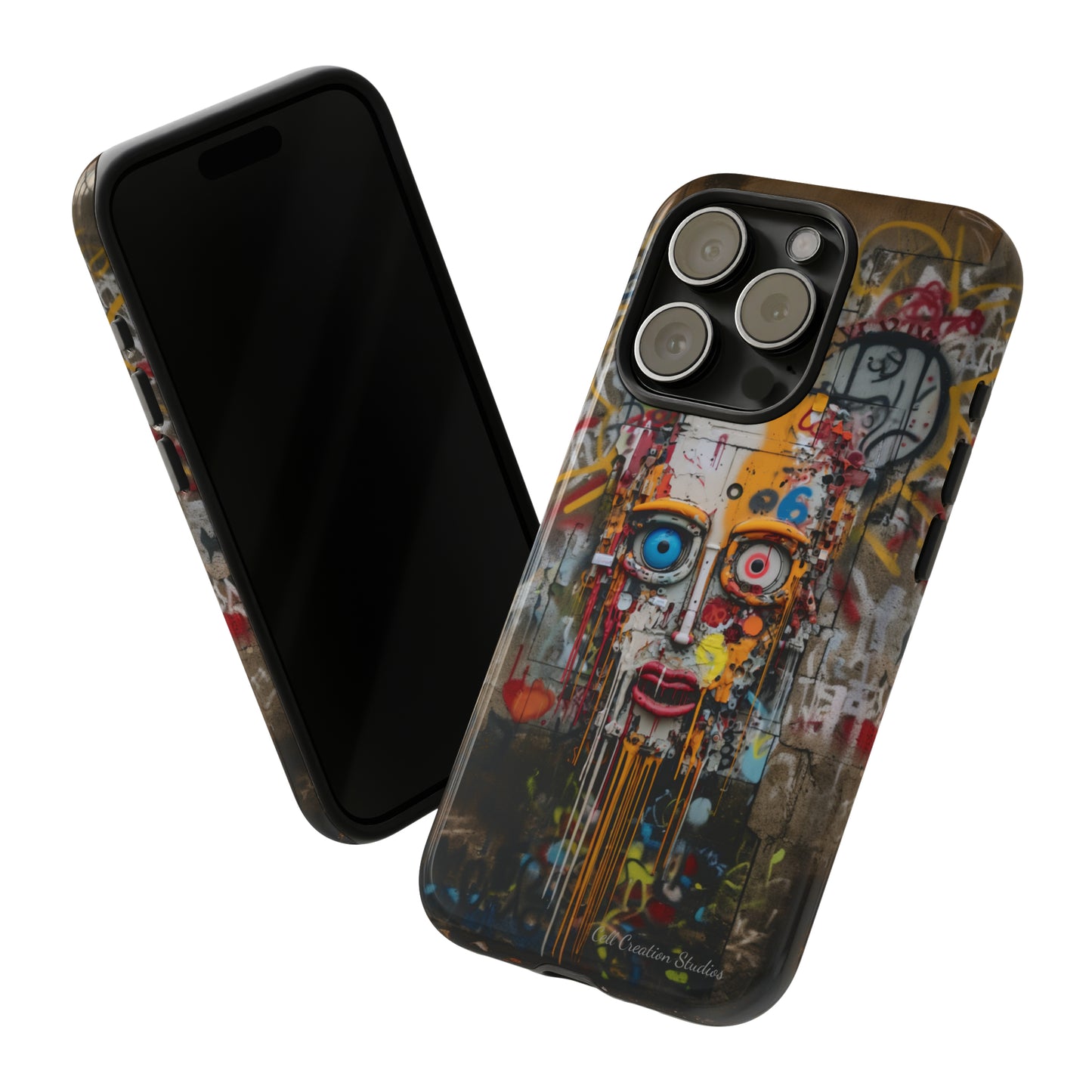 "Urban Graffiti Face" -Tough Phone Cases