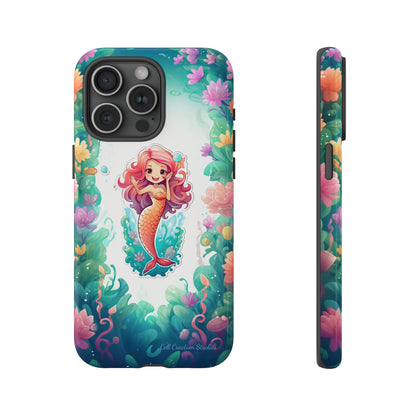 "Pink Seaflower Mermaid" -Tough iPhone Cases