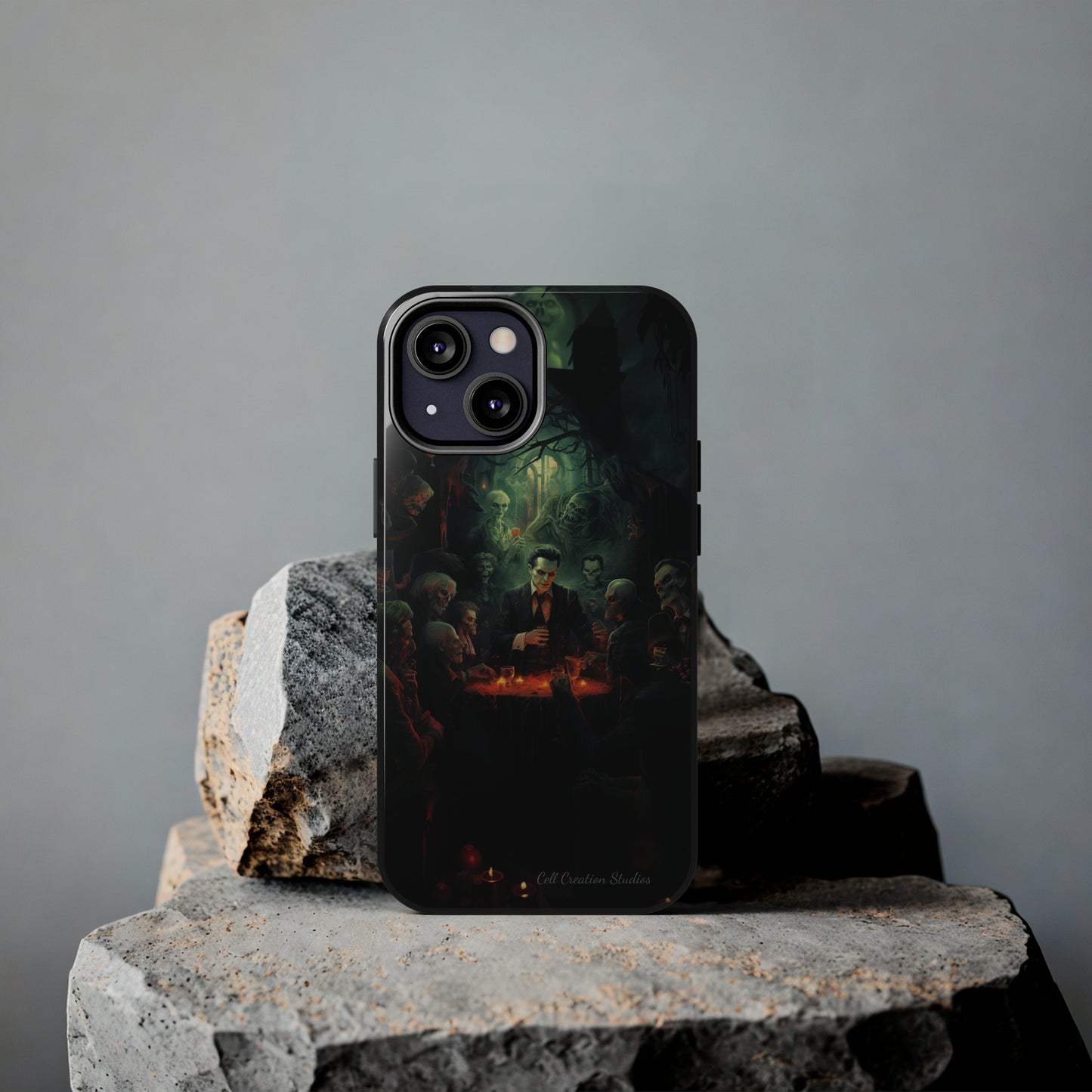 Introducing the "Ghoulish Gala" Cell Phone Case – Dracula's Halloween Soiree -Tough Phone Cases