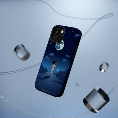 Introducing the "Moonlit Runner" Cell Phone Case – Embrace Adventure with a Captivating Lunar Design -MagSafe Tough Cases