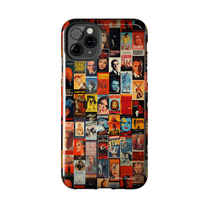 Introducing the "Vintage Movie Poster Collage" Cell Phone Case – Timeless Hollywood Charm -Tough Phone Cases