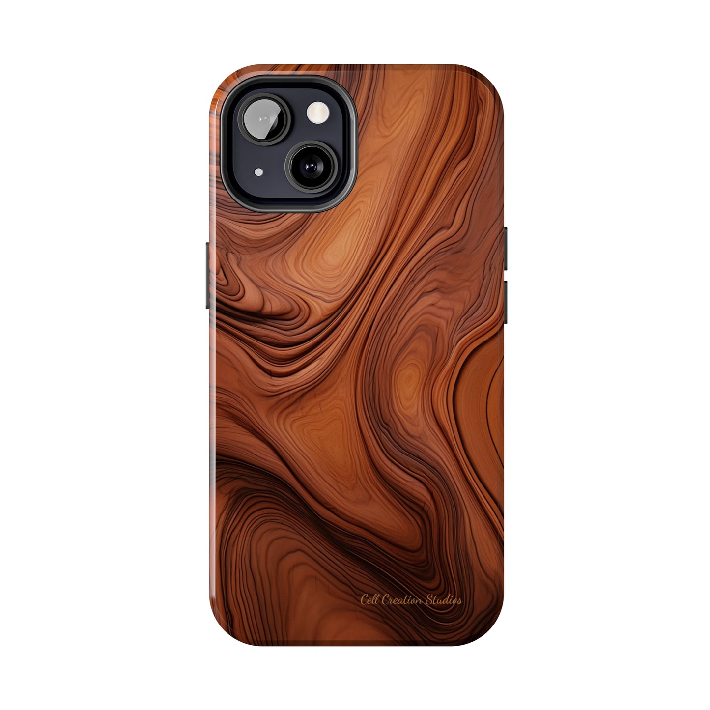 The "Natural Elegance" Wood Pattern Phone Case -Tough Phone Cases