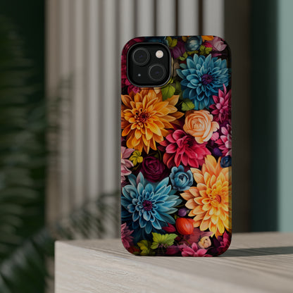 Introducing the "Floral Harmony" Cell Phone Case – Elevate Your Style with Nature's Grace -MagSafe Tough Cases