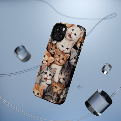 "Kitten Cuddle Haven" Phone Case -MagSafe Tough Cases