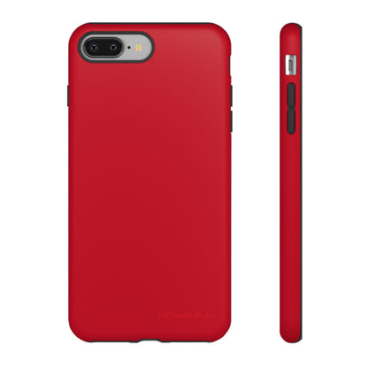 "Bold Crimson Shield" -Tough iPhone Cases